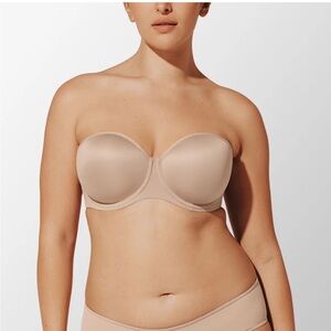 Third Love Tan Strapless Bra